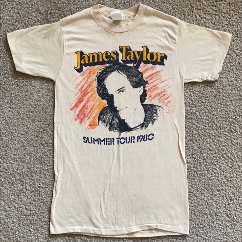 Vintage James Taylor 1980 Tour Shirt Size S